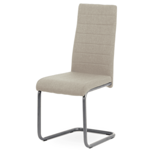 Jídelní židle ELISA béžová/antracitová obraz