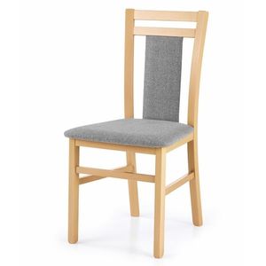 Jídelní židle HEBIRT 8 dub medový/šedá obraz