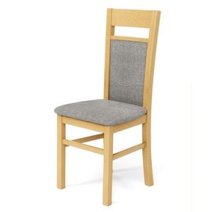 Jídelní židle GIRORD 2 dub medový/šedá obraz
