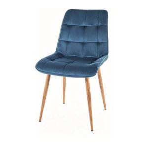 Jídelní židle CHAC 1 dub/tmavě modrá obraz