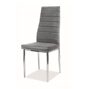 Jídelní židle SIGH-261 II šedá/chrom obraz