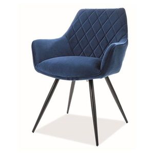 Jídelní židle LANIO modrá/černá obraz