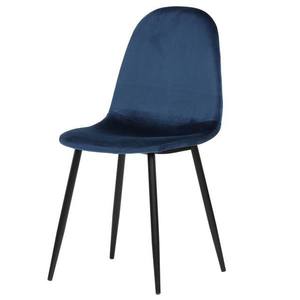 Jídelní židle LUISA modrá/černá obraz