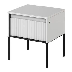 Noční stolek TREND TR-10 bílá/černá obraz