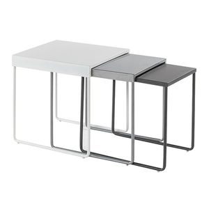Přístavný stolek VACKY bílá/šedá obraz