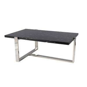 Konferenční stolek VILO černý mramor/stříbrná obraz