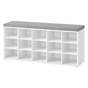 Botníková lavice ESPO 5 bílá/šedá obraz