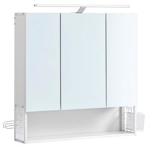 Zrcadlová skříňka s osvětlením CHIC bílá obraz