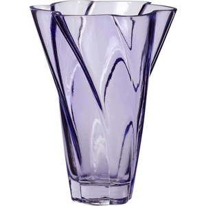 Fialová skleněná ručně vyrobená váza (výška 18 cm) Bloom – Hübsch obraz
