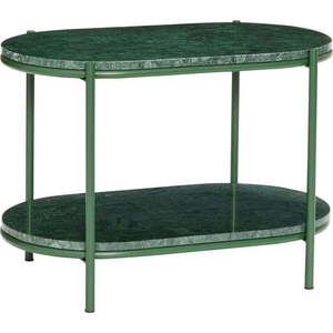 Tmavě zelený mramorový konferenční stolek 34x58 cm Nusa – Hübsch obraz
