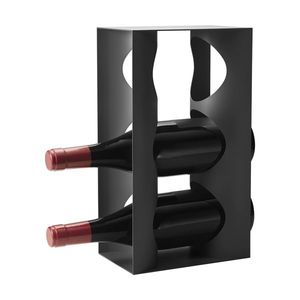 Nerezový stojan na víno Alfredo, půlnoční černá - Georg Jensen obraz