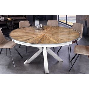 Moderní stůl přírodní dřevo obraz