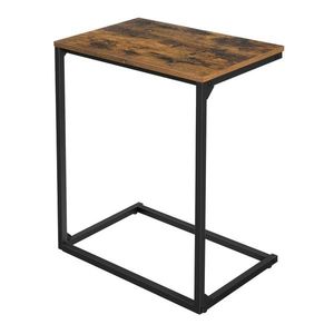 Přístavný stolek EVORA III černá/hnědá obraz