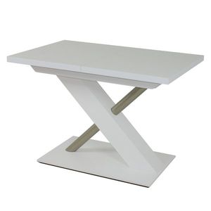Jídelní stůl UTENDI 1 bílá, šířka 120 cm, rozkládací obraz