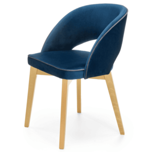 Jídelní židle MORANU dub medový/tmavě modrá obraz