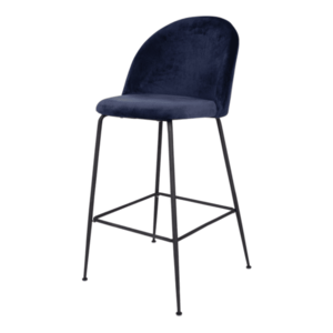Barová židle LOESONNI modrá/černá obraz