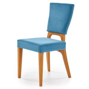 Jídelní židle WINONTY dub medový/modrá obraz