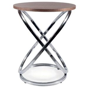 Přístavný stolek IUS 4 ořech/stříbrná obraz