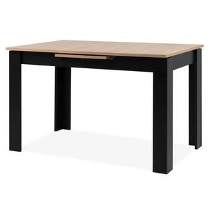 Jídelní stůl BAUCIS 90A dub artisan/černá, šířka 125 cm obraz