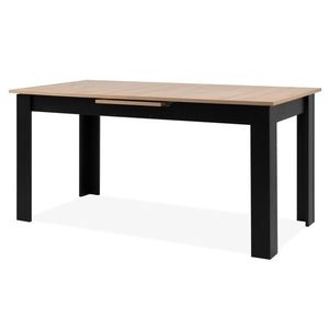 Jídelní stůl BAUCIS 90A dub artisan/černá, šířka 160 cm obraz