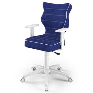 Kancelářská židle ENTELO DUO 6 modrá/bílá obraz