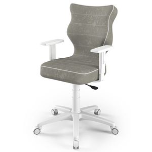 Kancelářská židle ENTELO DUO 6 šedá/bílá obraz