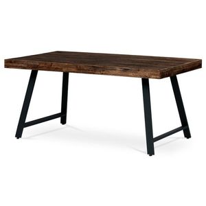 Jídelní stůl OTOMAR borovice/černá, 160x90 cm obraz