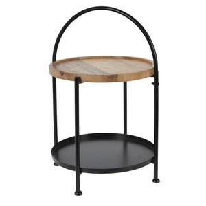 Odkládací stolek WILMER mangovník/černá obraz
