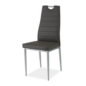 Jídelní židle SIGH-260 šedá/chrom obraz