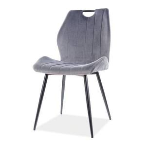 Jídelní židle ORCU šedá/černá obraz