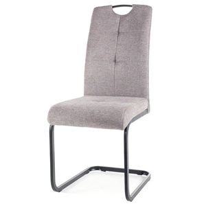 Jídelní židle OXU světle šedá/černá obraz