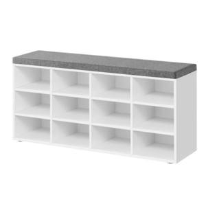 Botníková lavice ESPO 7 bílá/šedá obraz