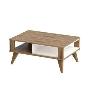 Konferenční stolek IONIS borovice/bílá obraz