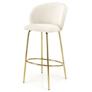 Barová židle SCH-116 krémová/zlatá obraz