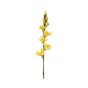Umělá květina Gladiola 85 cm, žlutá obraz