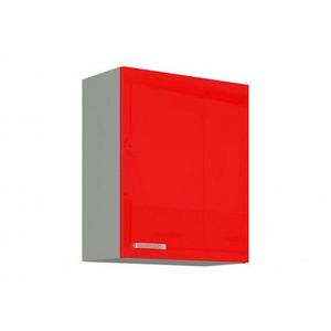 Horní kuchyňská skříňka Rose 60G-72, 60 cm, červený lesk obraz