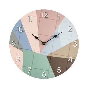 Nástěnné hodiny pastelově barevné, 30 cm obraz