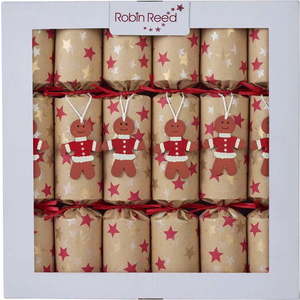 Vánoční crackery v sadě 6 ks Gingerbread - Robin Reed obraz