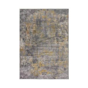 KOBEREC, 150/80 cm, žlutá, šedá obraz