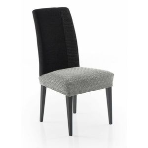 Potah elastický na sedák židle, MARTIN, světle šedý, komplet 2 ks, obraz
