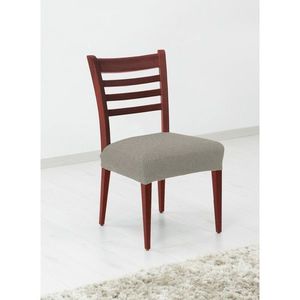 Potah elastický na sedák židle, komplet 2 ks Denia, světle šedý obraz