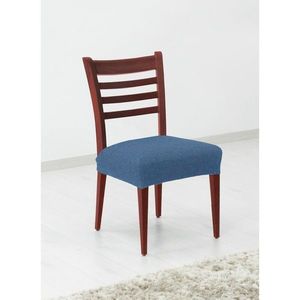 Potah elastický na sedák židle, komplet 2 ks Denia, modrý obraz