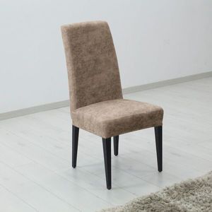 Potah elastický na celou židli, komplet 2 ks Estivella odolný proti skvrnám, béžová obraz