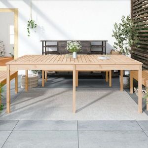 Zahradní stůl 203, 5 x 100 x 76 cm masivní borové dřevo obraz