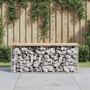 Zahradní lavice gabionový design 103x31, 5x42cm masivní borovice obraz