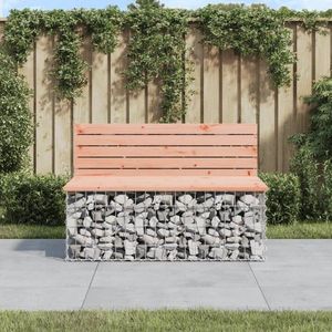 Zahradní lavice gabionový design 103x70x65 cm masivní douglaska obraz