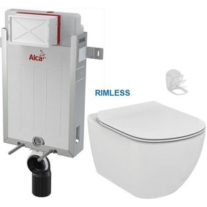 ALCAPLAST WC Ideal Standard Tesi + sedátko RIMLESS AM115/1000 X TE2 obraz