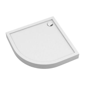 OMNIRES CAMDEN akrylátová sprchová vanička čtvrtkruh, 80 x 80 cm bílá lesk /BP/ CAMDEN80/OBP obraz