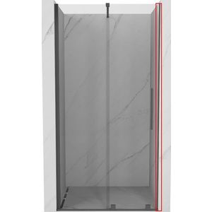 MEXEN VELAR montážní sada pro sprchové dveře kartáčovaná šedá 871-05-66 obraz