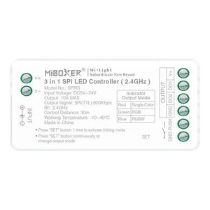 LED Solution Mi-Light MiBoxer RF Přijímač 3v1 pro jednobarevné, RGB, RGBW digitální LED pásky SPIR3 obraz